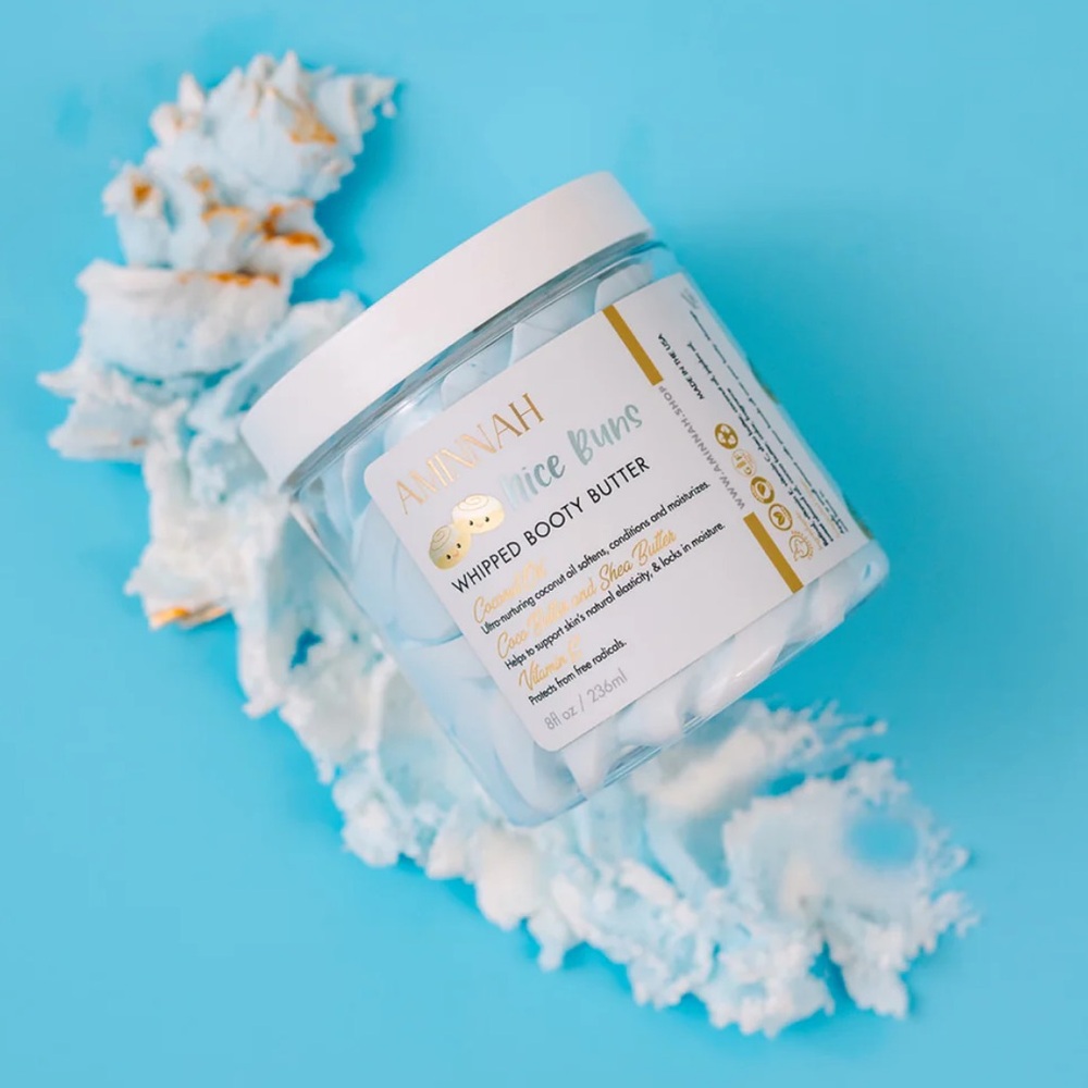Aminnah Skincare “Nice Buns” Cinnamon Roll Scented Whipped Body Butter 8 OZ